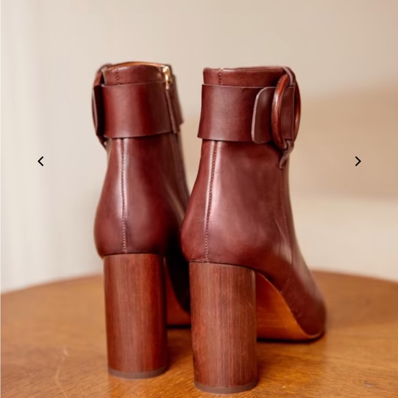 Sezane High Sara Boots in Natural Heritage Leather, size 7 - Picture 2 of 9